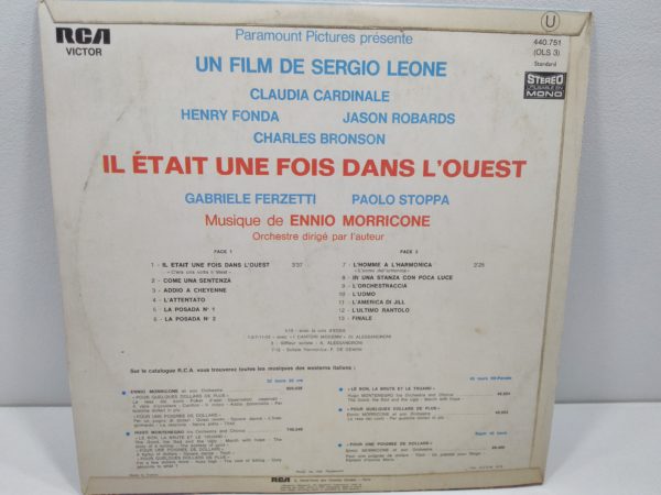 Disque Vinyle - 33 tours - Ennio Morricone - Il était une fois dans l'ouest