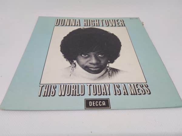 Disque Vinyle - 45 tours - Donna Hightower - This world today is a mess