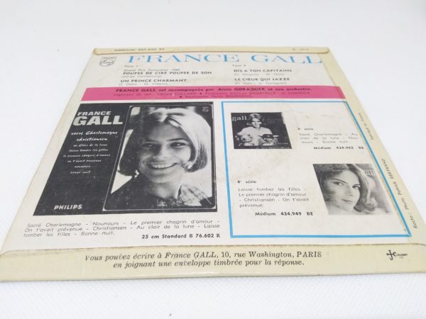 Disque Vinyle - 45 tours - France Gall - Poupée de cire poupée de son