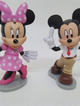 2 Figurines vintage - Mickey et Minnie - Disney