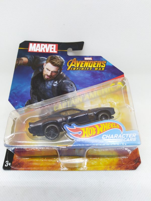 Voiture Hot Wheels - Personnage Marvel Avenger Infinities War - Captain América