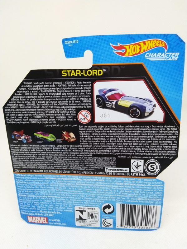 Voiture Hot Wheels - Personnage Les guardians de la galaxy vol.2 - Star Lord