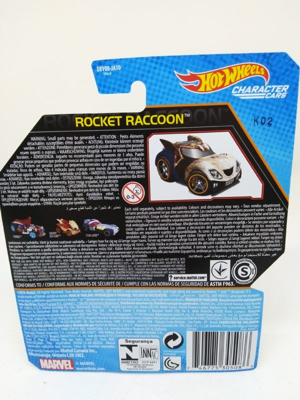 Voiture Hot Wheels - Personnage Les guardians de la galaxy vol.2 - Rocket Raccoon