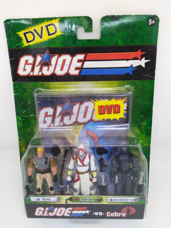 G.I.JOE - DVD+3 Figurines (Duke/Strom shadow/Snake eyes)