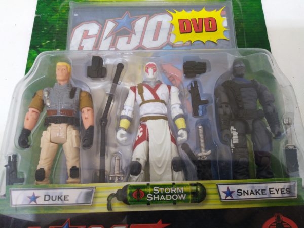 G.I.JOE - DVD+3 Figurines (Duke/Strom shadow/Snake eyes)