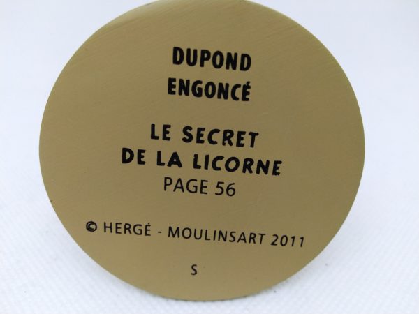 Figurine DUPOND engoncé - Hergé Moulinsart 2011 - Le secret de la licorne