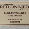 Plaque dédicacé Mark HAMILL - Luke Skywalker - Limited édition - le retour du Jedi