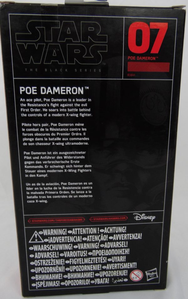Figurine Black series - Star Wars - N°7 - POE DAMERON