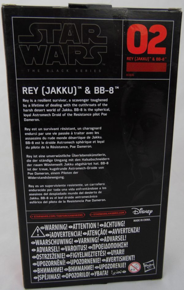 Figurine Black series - Star Wars - N°02 - REY et BB8 ( JAKKU)