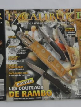 3 Magazines Excalibur - N°49/50 et 51 - juin 2008 à février 2009