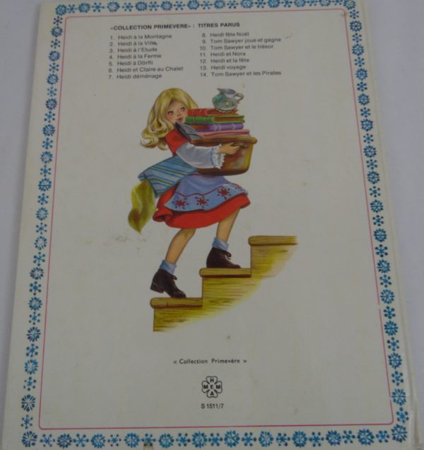 Livre Heidi - Déménage - 1974