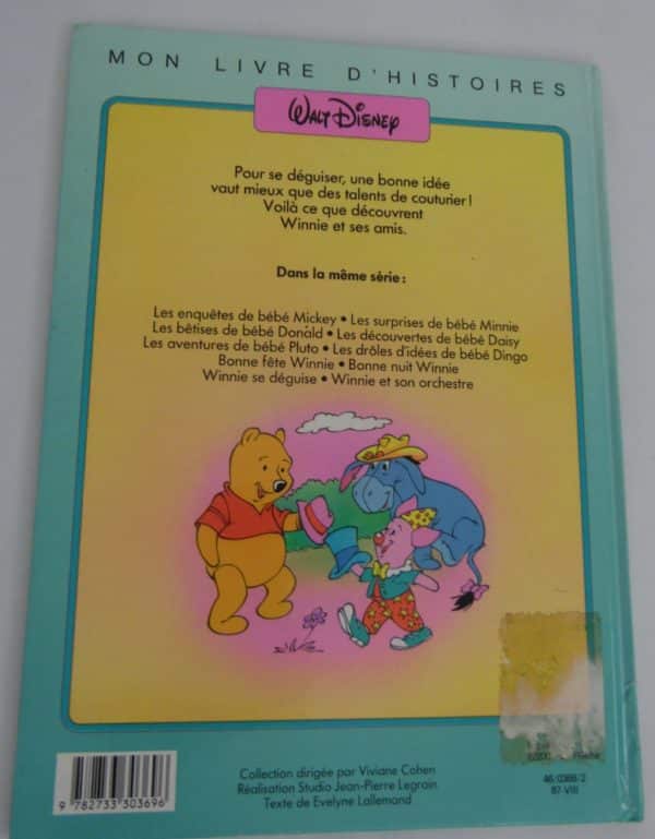 Livre Winnie l'ourson - 1987 - Winnie se déguise