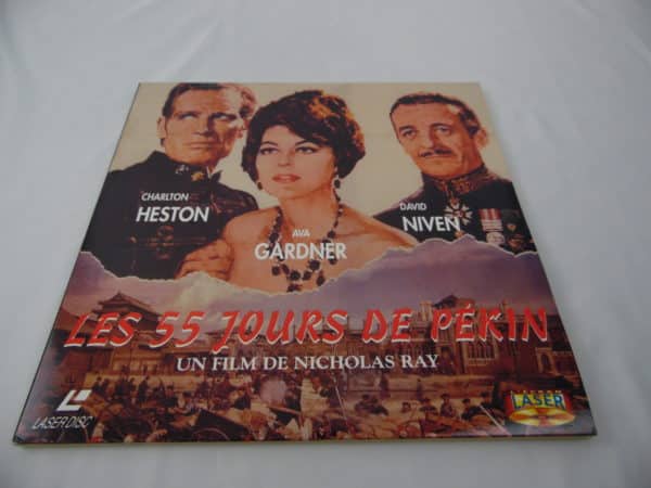 Laser disc - Les 55 jours de PEKIN - Avec Charlton Heston , Ava Gardner et David Niven
