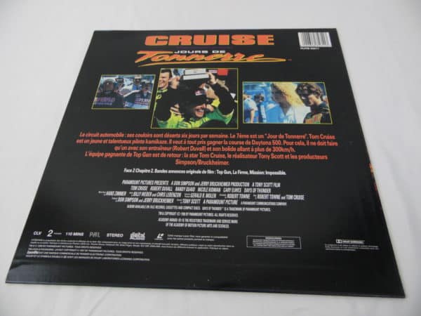 Laser disc - Jour de tonnerre - Tom Cruise