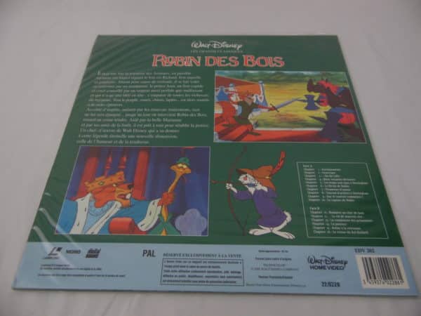 Laser disc - Disney - Robin des bois