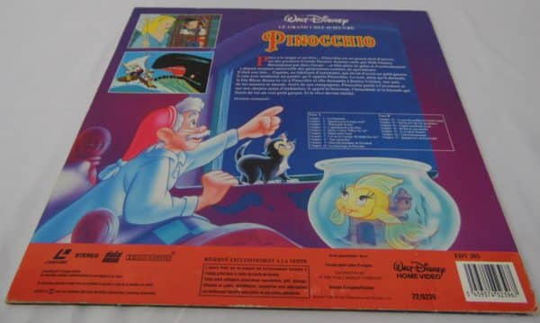 Laser disc - Pinocchio - Disney