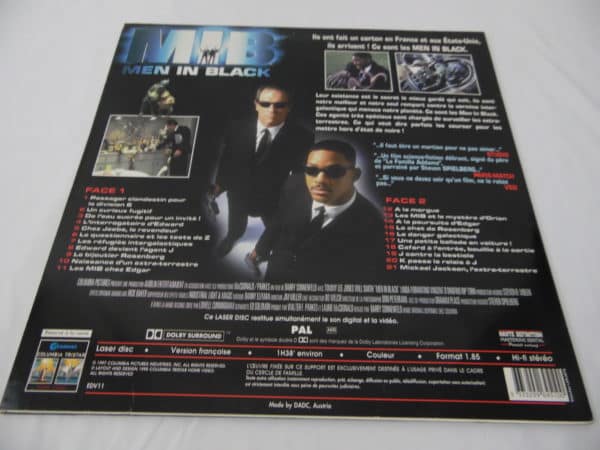 Laser disc - MIB - Men In Black