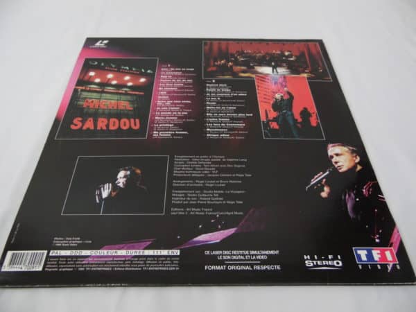 Laser disc - Sardou - Olympia 95