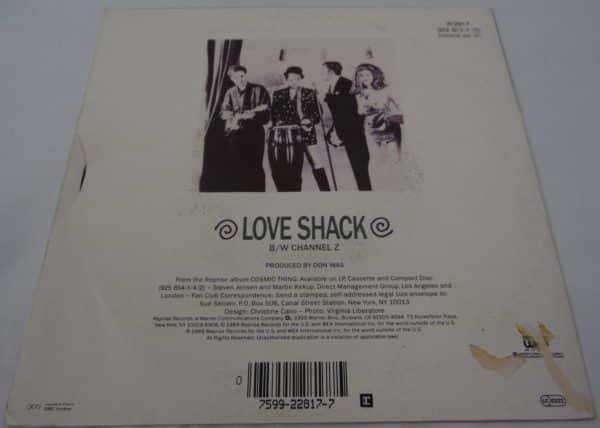 Disque vinyle - 45 T - The B.52's Love Shack