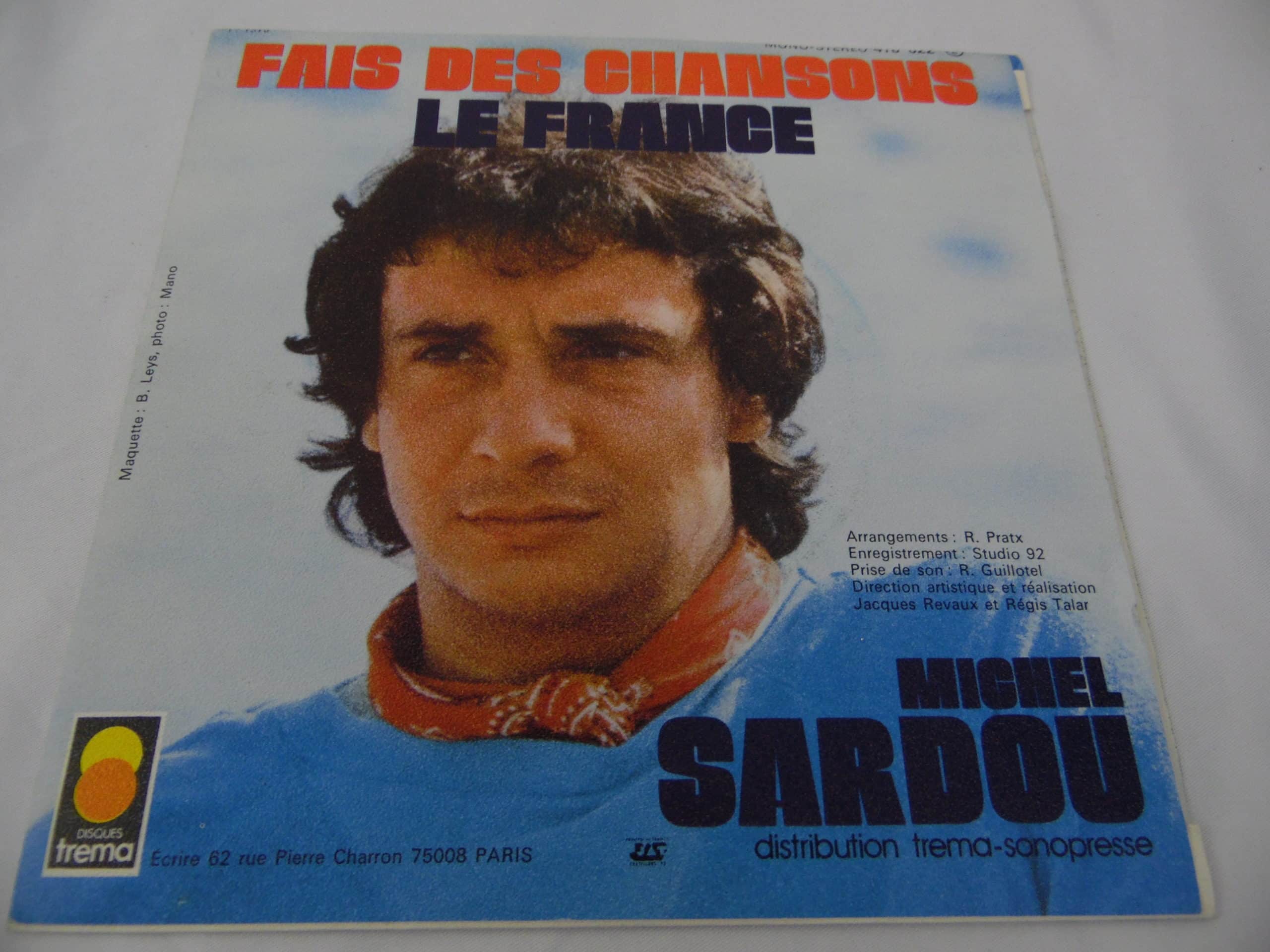 Disque Vinyle - 45 T - Michel Sardou - Vendu Par Iqoqo