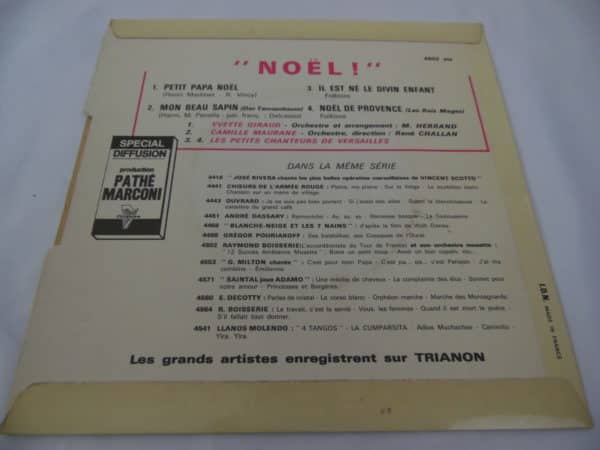 Disque vinyle - 45 T - Noël