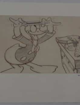 Original story sketch of Donald duck