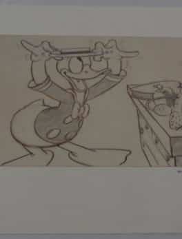 Original story sketch of Donald duck