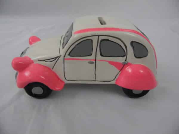 Tirelire - 2 cv en plâtre