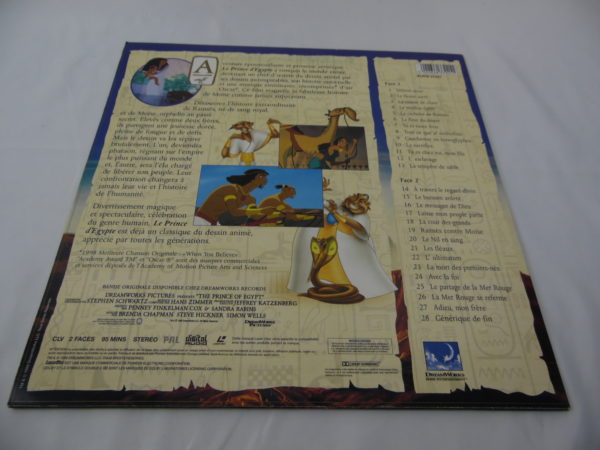 Laser disc - Disney - Le prince d’Egypte