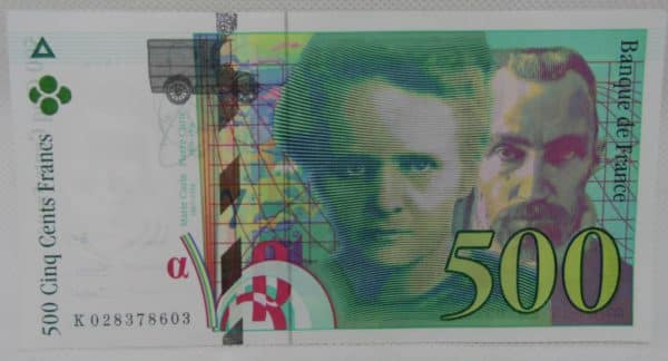 Billet de 200 franc - Pierre et Marie Curie - 1994 - N°K028378603