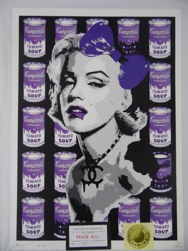 Street pop Art - Sérigraphies - Death NYC - Marilyn Monroe