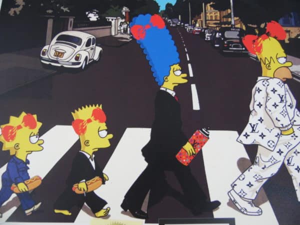 Street pop Art - Sérigraphies - Death NYC - Les Simpson / les Beatles