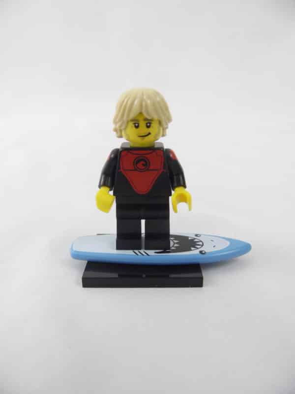 Mini figurine Lego N° 71018 - Série 17 - N°01 - Le Surfeur professionnel