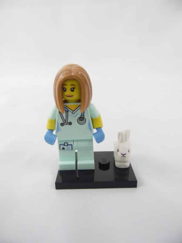Mini figurine Lego N° 71018 - Série 17 - N°05 - La Vétérinaire
