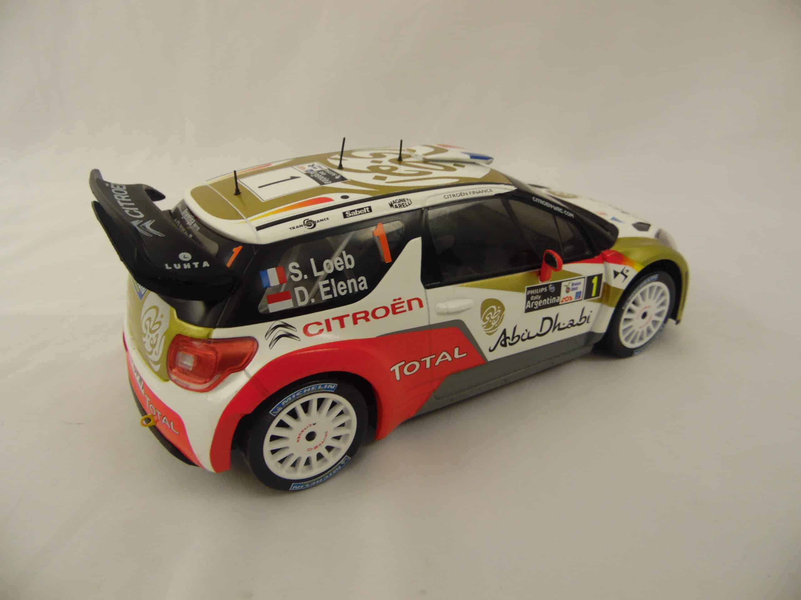 Voiture Miniature Rally - 1/18 - N°1 Citroën DS3 WRC 2013 De