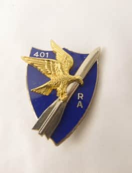 Insigne Militaire Français 401 ème RAA - 401 ème Régiment d'Artillerie
