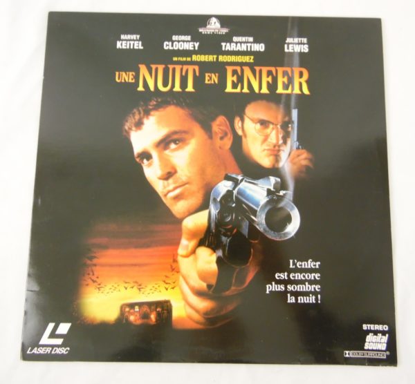 Laser disc - Une nuit en enfer - Juliette Lewis, George Clooney et Quentin Tarantino