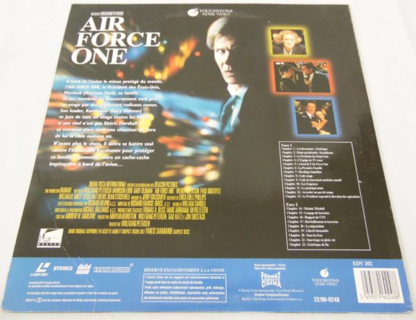 Laser disc - Air force one - Harrison ford - VF