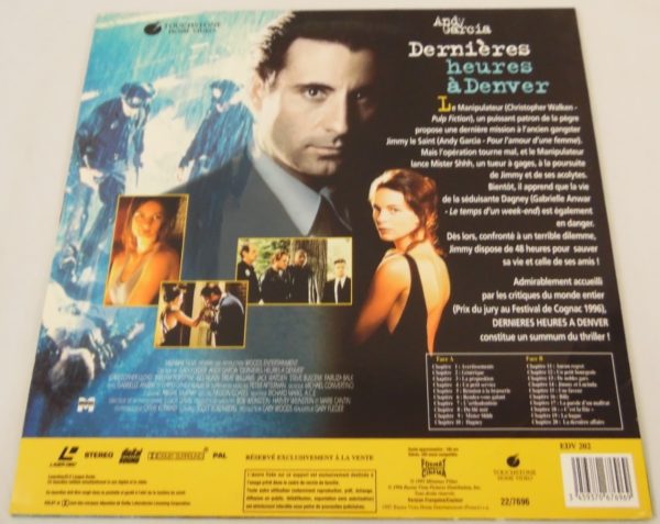 Laser disc - Dernière heures à Denver - Andy Garcia