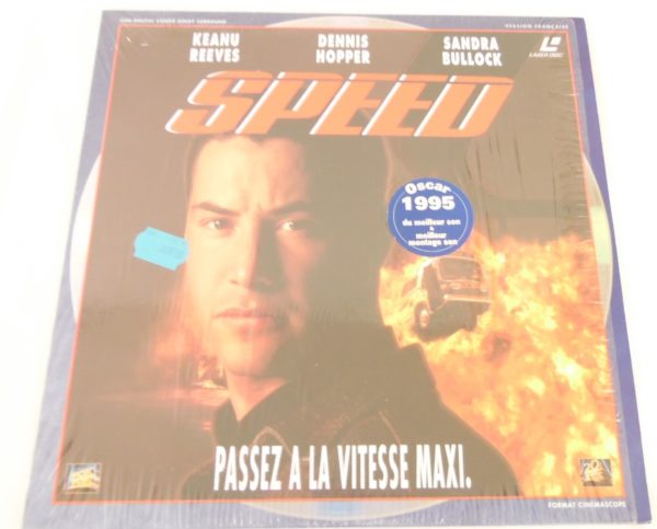 Laser disc - Speed - Sandra Bullock, Keanu Reeves et Dennis Hopper