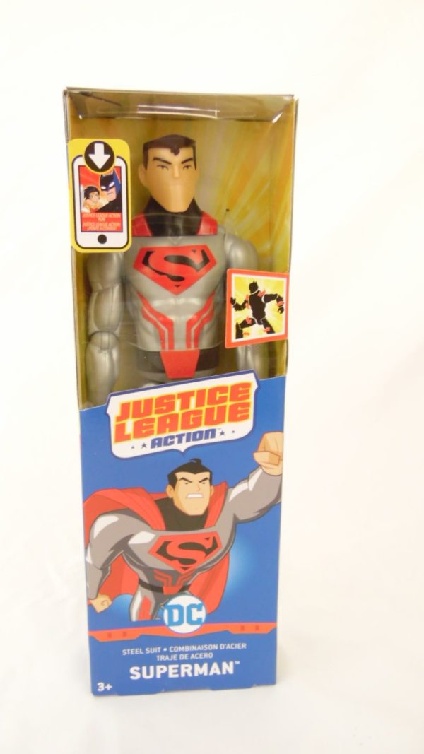 Figurine Superman- 30 cm - Justice League Action - Combinaison d'acier