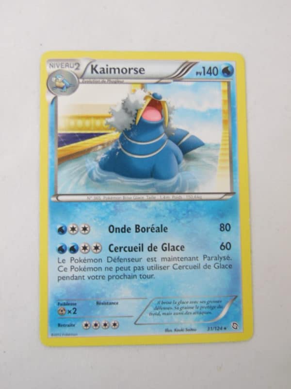 Carte Pokemon FR - Kaimorse 140PV - 31/124 - Dragon Exaltés