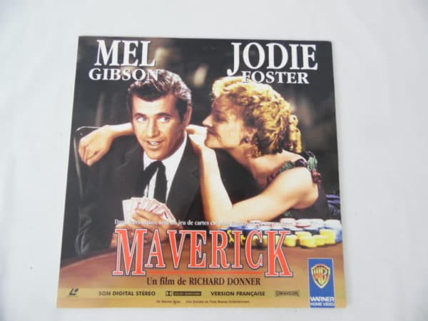 Laserdisc - Maverick - Mel Gibson et Jodie Foster