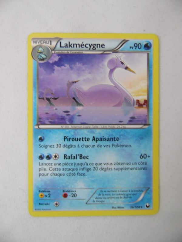 Carte Pokemon FR - Lakmécygne - 90 PV - 36/108