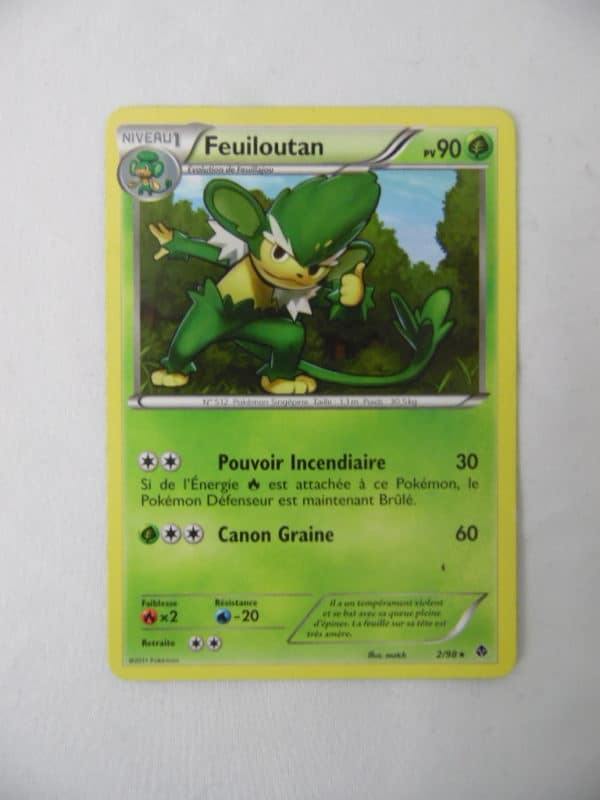 Carte Pokemon FR - Feuiloutan 90PV - 2/98