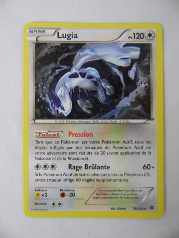 Carte Pokemon FR - Lugia - 120 PV - 78/124 - XY10: Impact des Destins