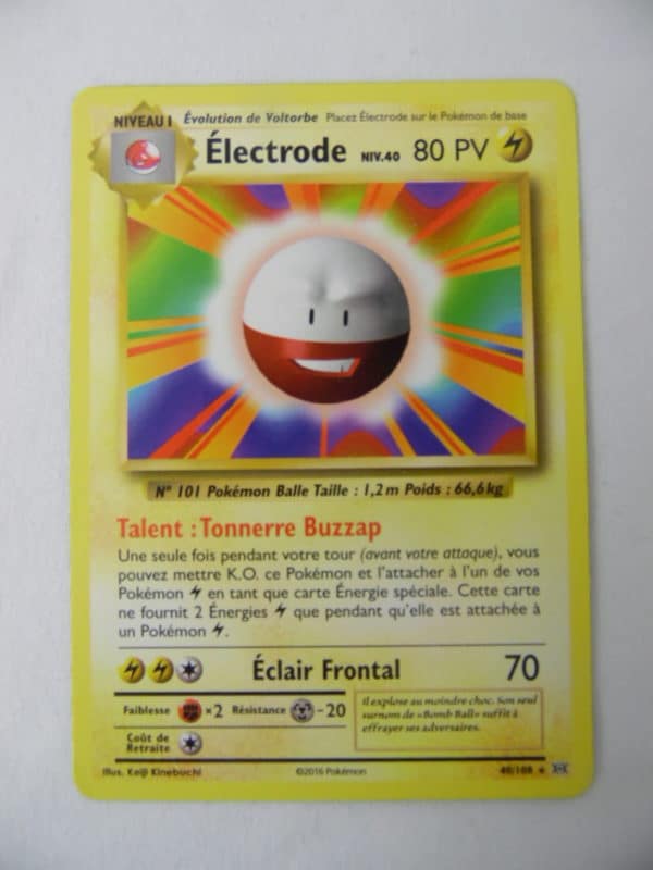 Carte Pokemon FR - Electrode 80PV - 40/108 - XY évolutions