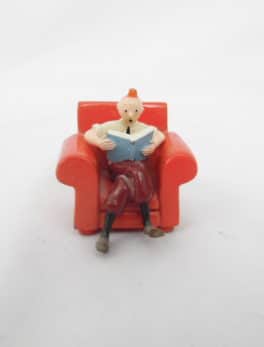 Figurine Tintin - Pixi Moulinsart - Tintin dans son fauteuil