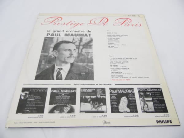 Disque vinyle - 33 T - Prestige de Paris - Le grand orchestre de Paul Mauriat