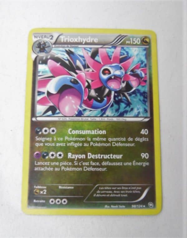 Carte Pokemon FR - Trioxhydre 150PV - 98/124 - Noir & Blanc Dragons Exaltés